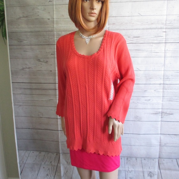 NWT - JEANNE PIERRE sweater - sz XL - MSRP $68.00 - Picture 1 of 3